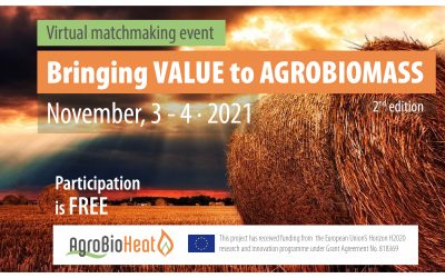 Bringing Value to Agrobiomass – 2nd edition Webinar (Oct. 27) Matchmaking (Nov. 3-4)