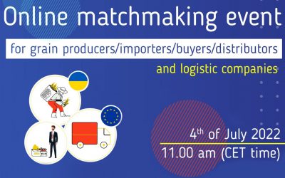 Online matchmaking event for grain producers/importers/buyers/distributors and logistic companies